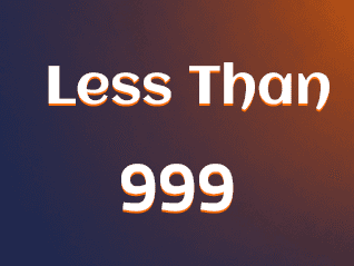 Offers Less Than 999