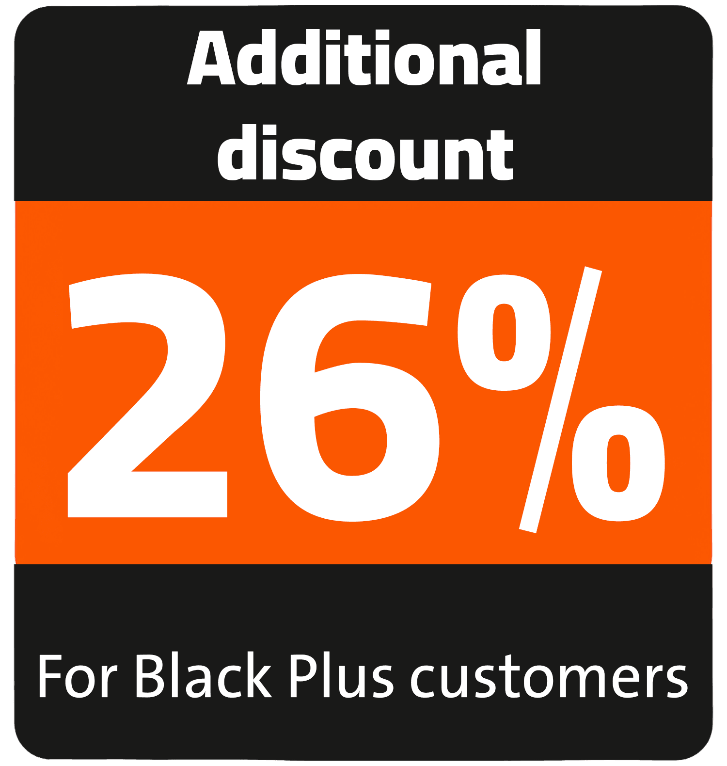 26% cashback en TV (blackplus)
