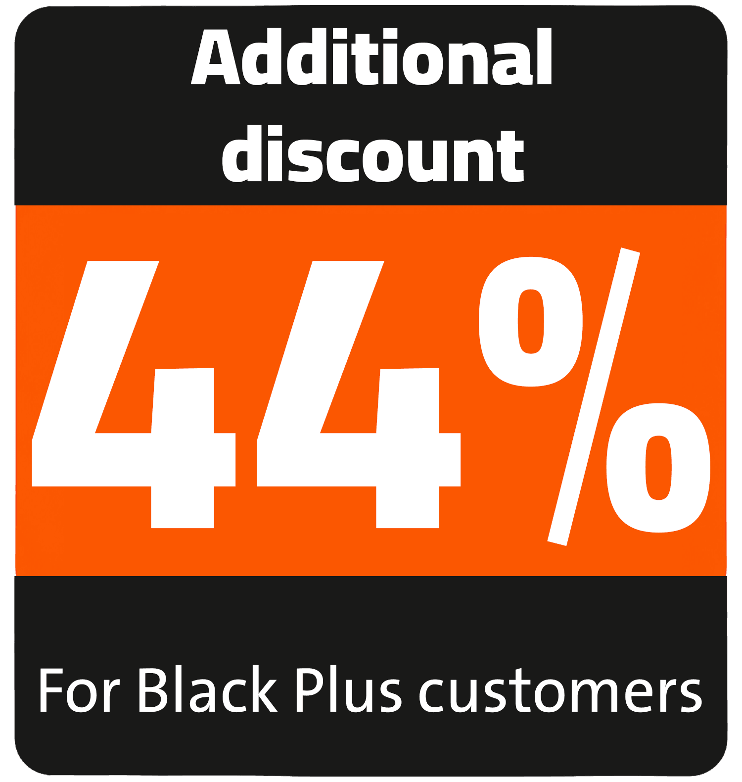 44% cashback en TV (blackplus)